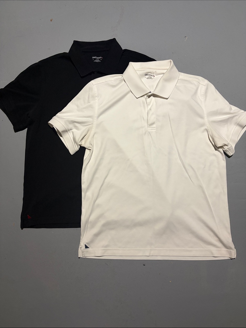 UNTUCKit Men's Polo Pair - White & Black